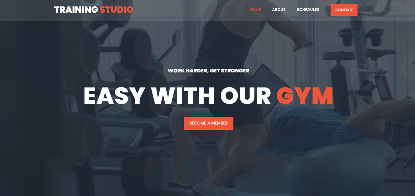 Professional gym website development with admin Dashboard
