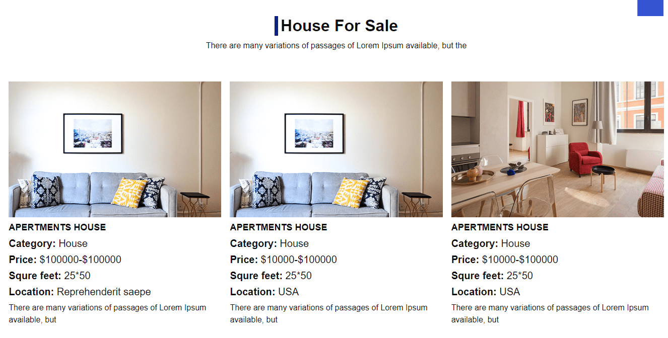 Get Your property and House selling website for Real State business