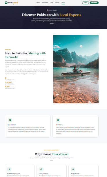 Professional Travel & Tours Website Development with Admin Dashboard